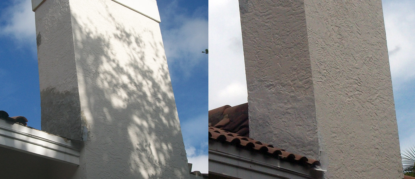 stucco chimney repair