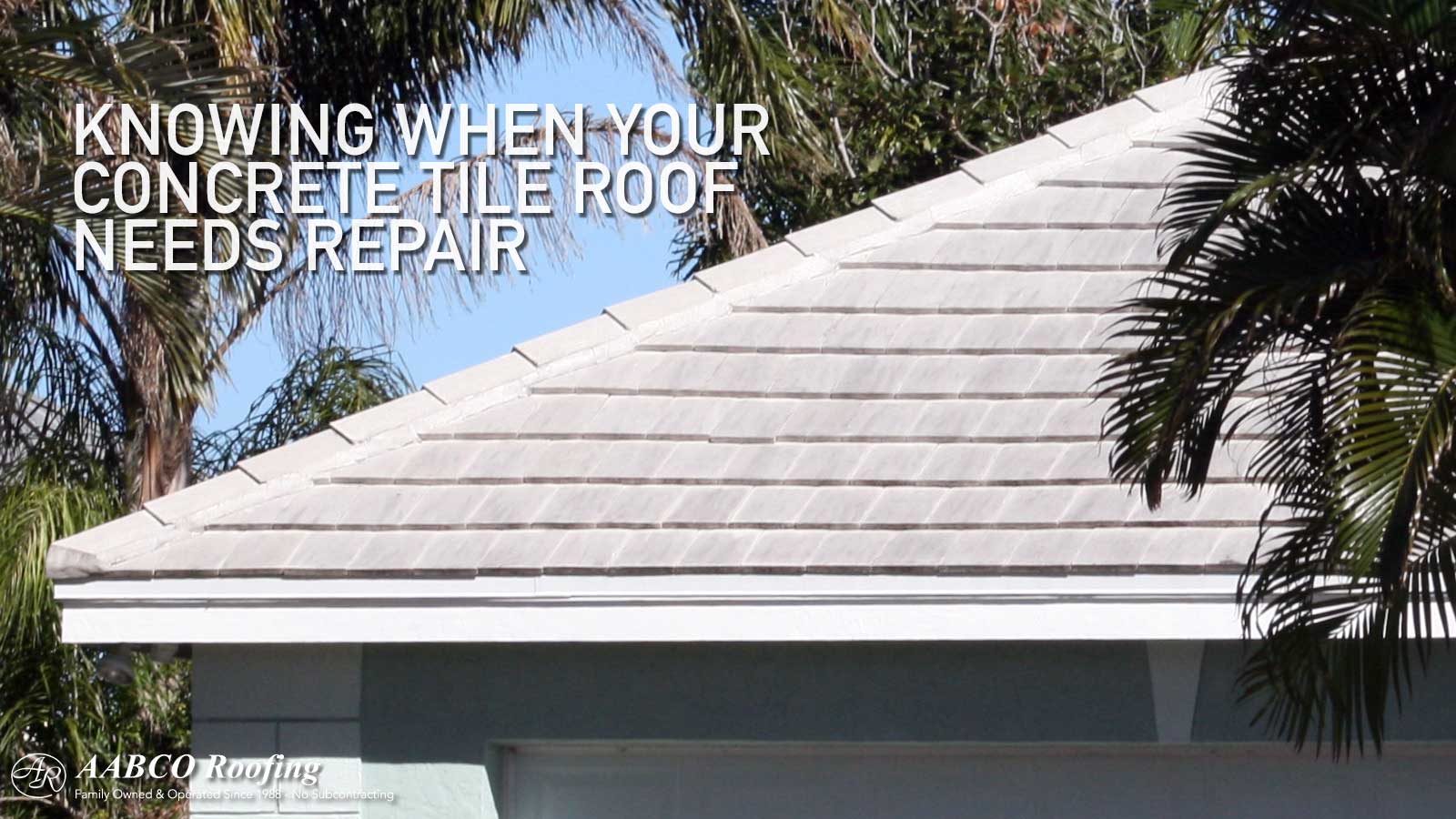Concrete Tile Roof Repair